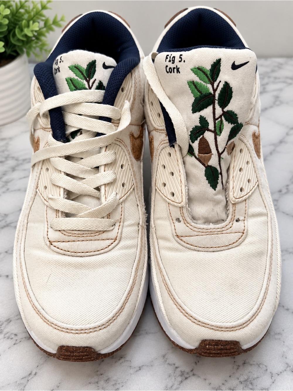 Nike Air Max 90 SE Cork Coconut Milk Sneakers 6.5Y / Women’s 8